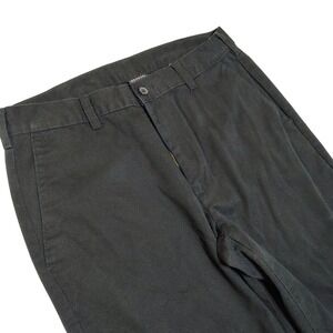 GEORGE Mens Black Cotton Blend Relaxed Fit Dress Pants Size‎ 30x32